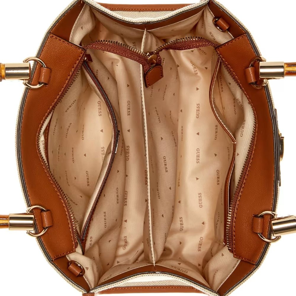 תיק Guess Kerima Bamboo 2 Comp Tote נשים