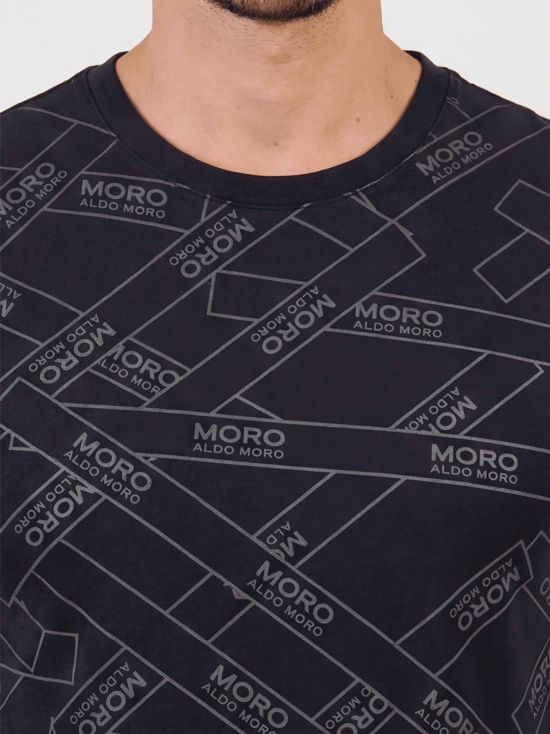 חולצת טישירט קצרה אלדו מורו Strip Print גברים