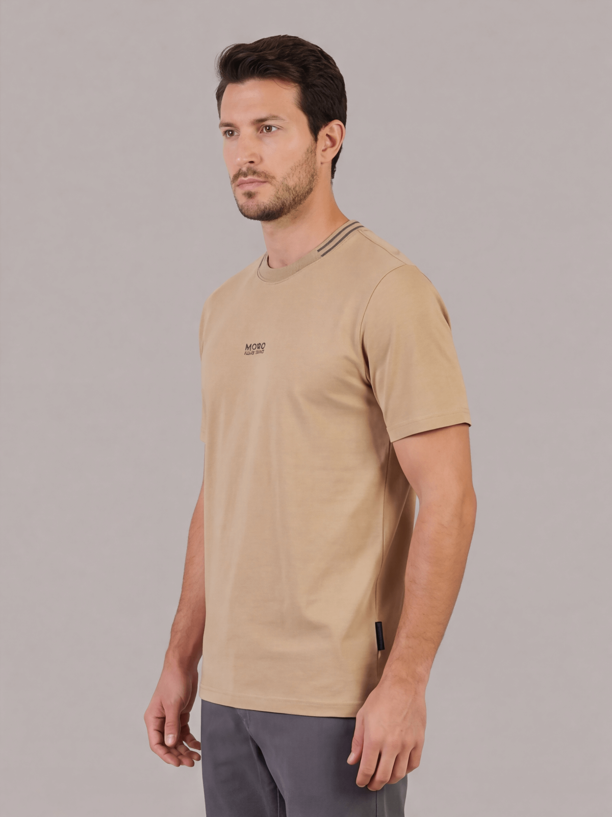 חולצת טישירט קצרה אלדו מורו Strip Collar גברים