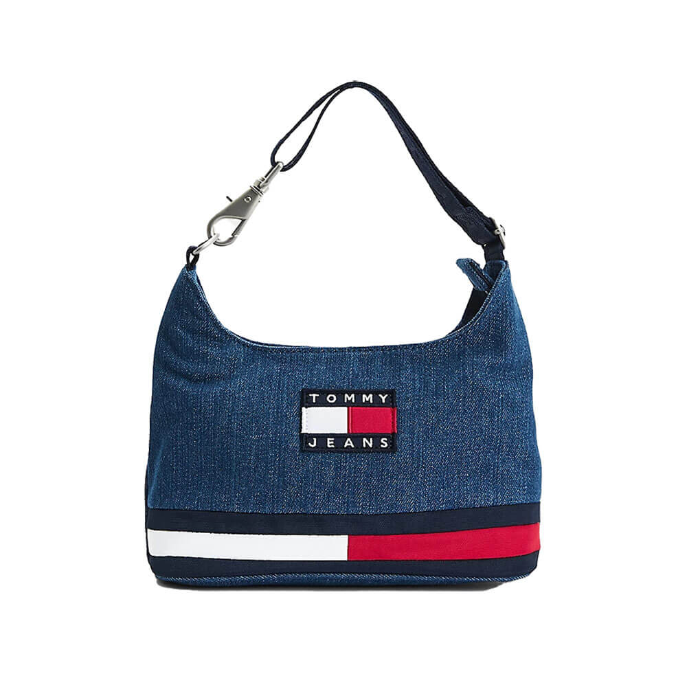 תיק צד טומי הילפיגר Tommy Badge Denim Shoulder Bag נשים