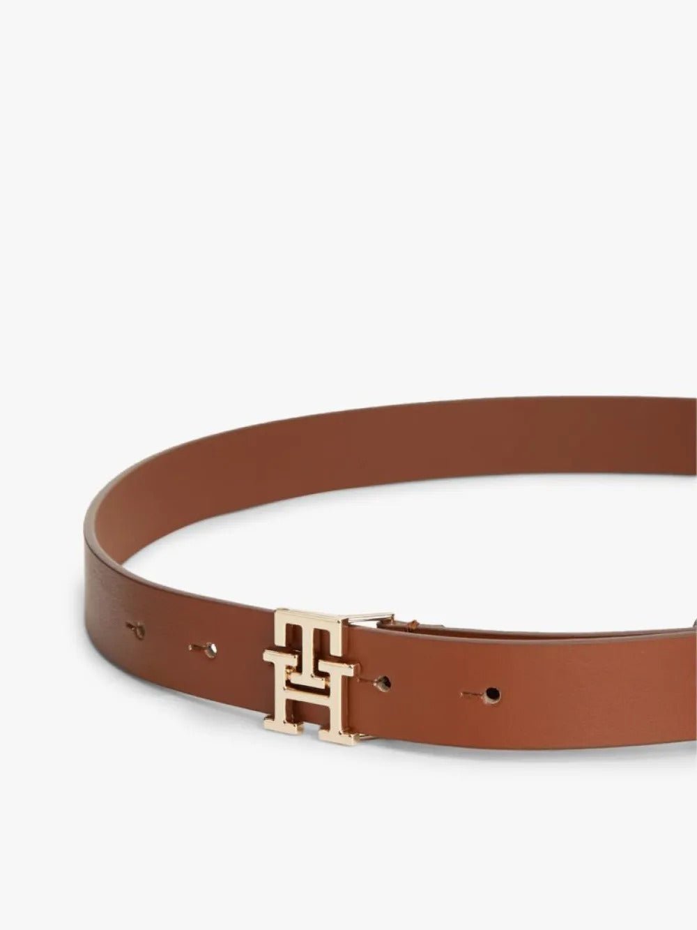 חגורה טומי הילפיגר Modern TH Monogram Buckle Leather נשים