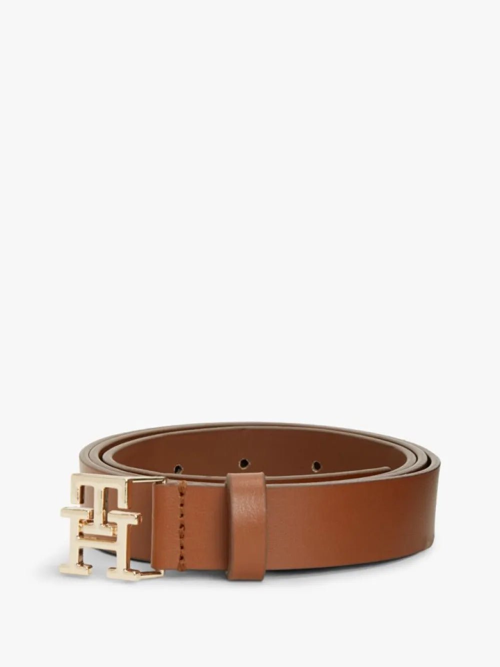 חגורה טומי הילפיגר Modern TH Monogram Buckle Leather נשים