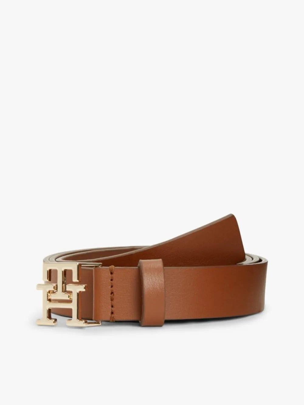 חגורה טומי הילפיגר Modern TH Monogram Buckle Leather נשים