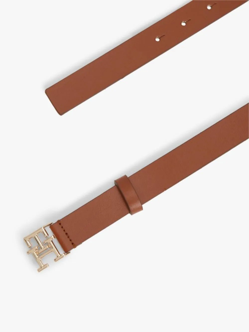 חגורה טומי הילפיגר Modern TH Monogram Buckle Leather נשים