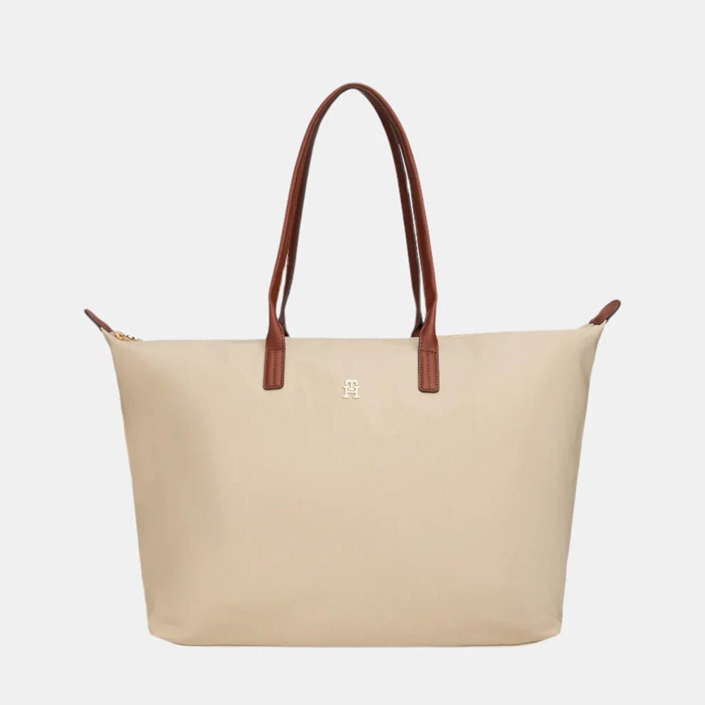 תיק טומי הילפיגר Monogram Plaque Tote נשים