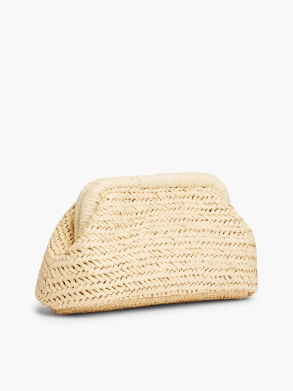 תיק טומי הילפיגר Raffia Textured Logo Clutch נשים