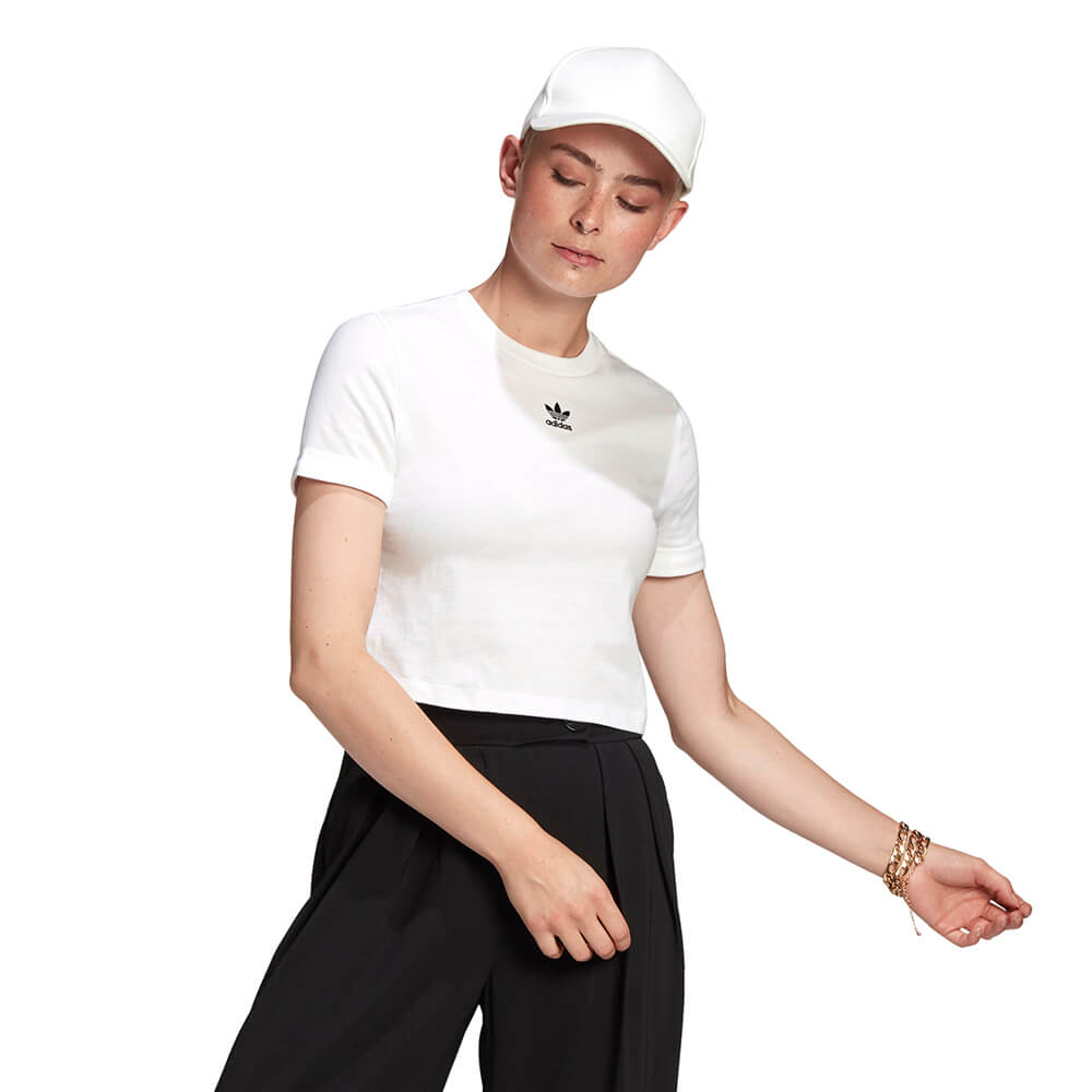 חולצת טישרט קרופ טופ אדידס Cropped Tee נשים