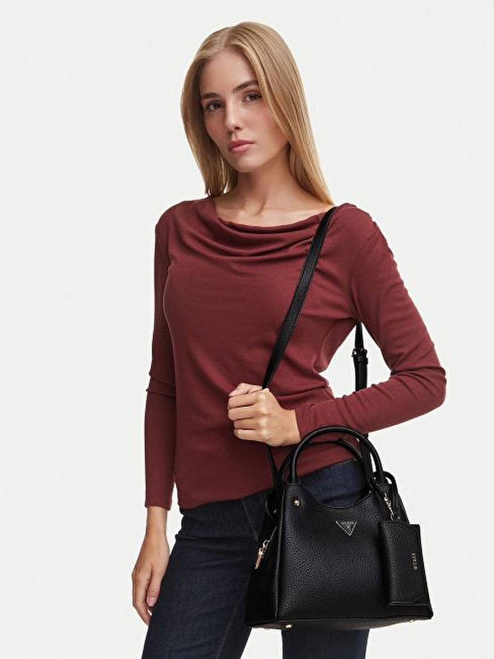 תיק Guess Lorella Sm Girlfriend Tote נשים