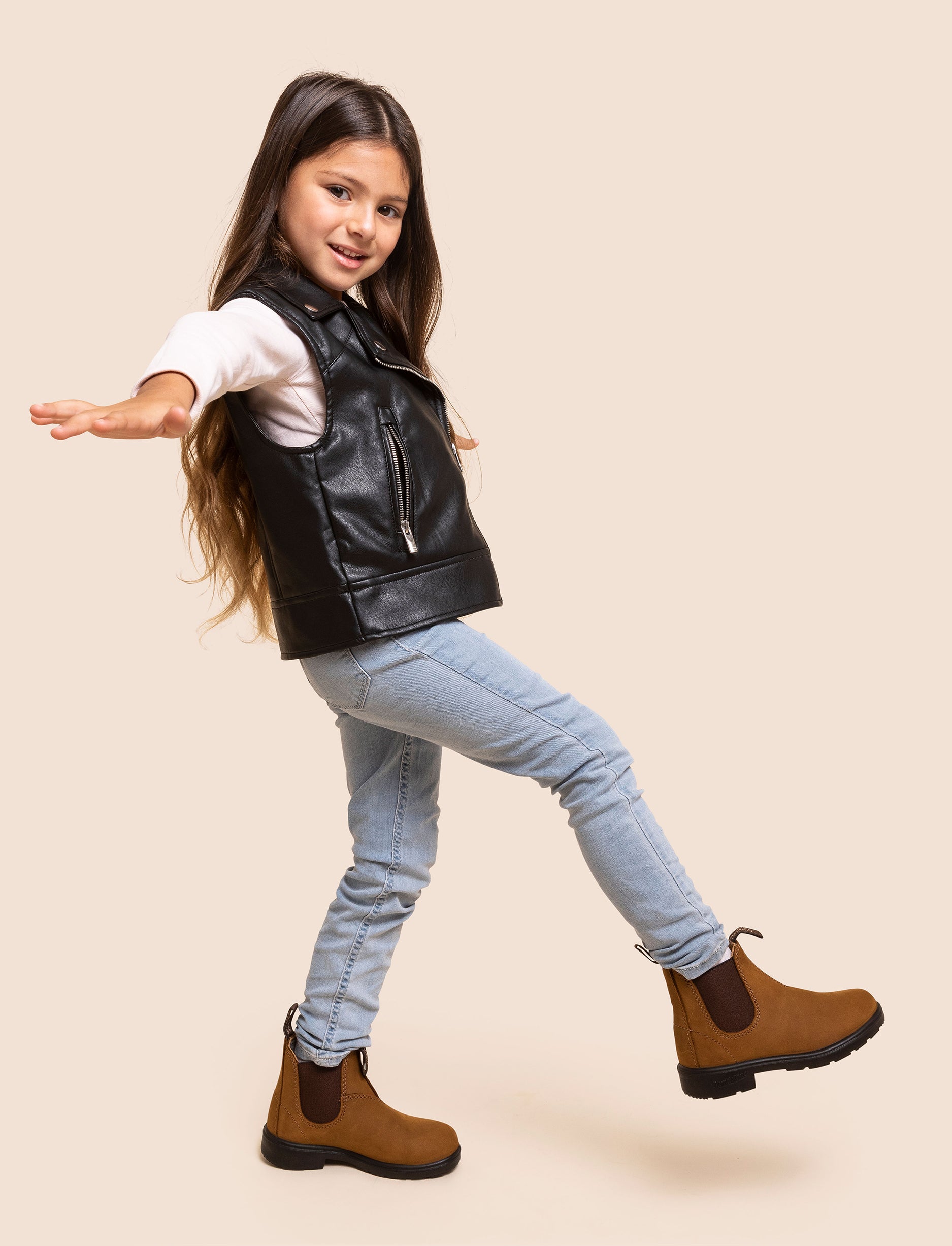 Blundstone 1563 -נעלי בלנסטון ילדים 1563 בצבע חום