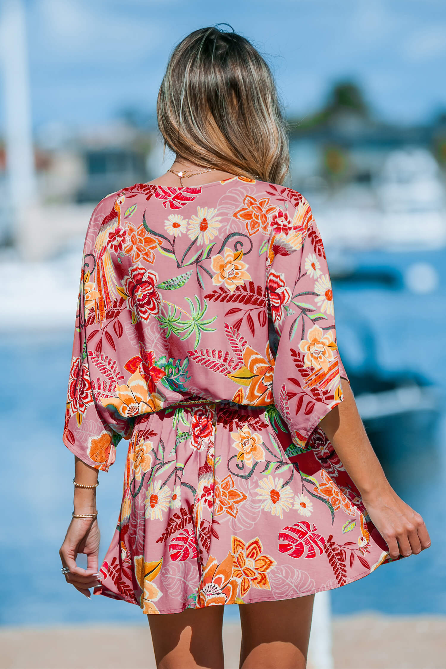 שמלה Cupshe Tropical Air Floral Mini Dress נשים