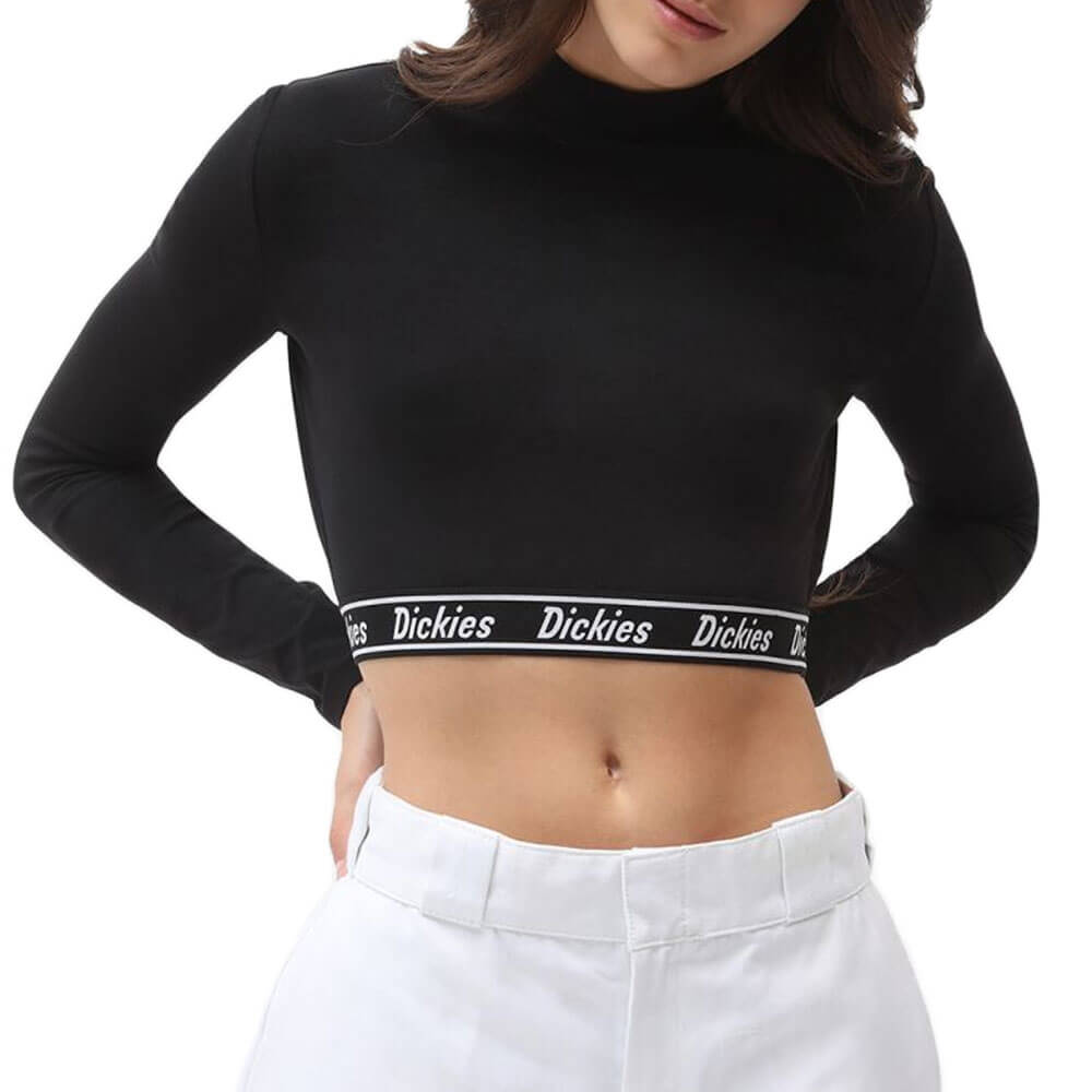 חולצת קרופ טופ ארוכה Petersburg Crop Ls דיקיס נשים