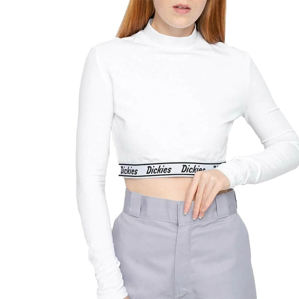 חולצת קרופ טופ ארוכה Petersburg Crop Ls דיקיס נשים