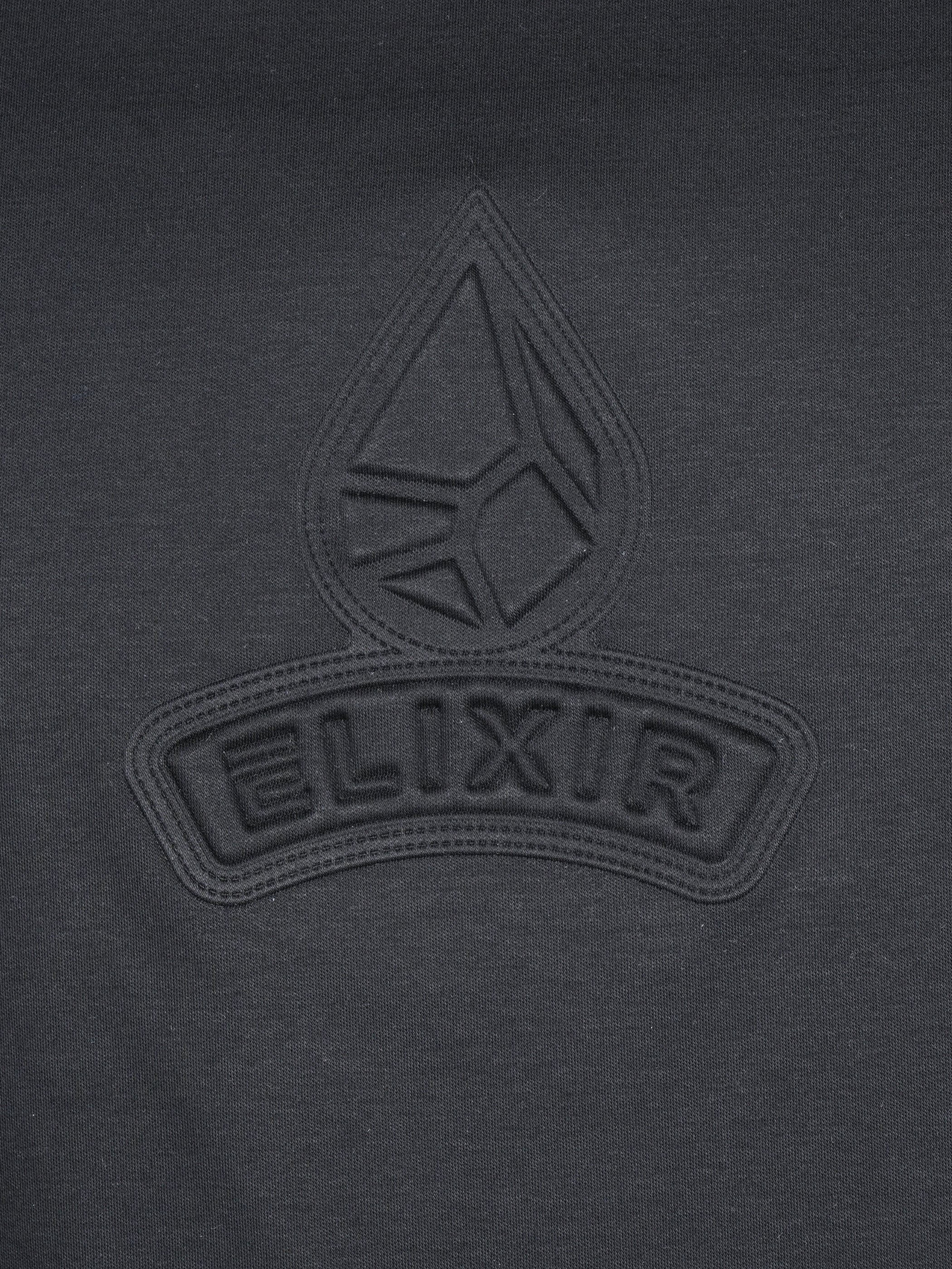 חולצת טישירט קצרה אליקסיר Center Embossed Logo גברים