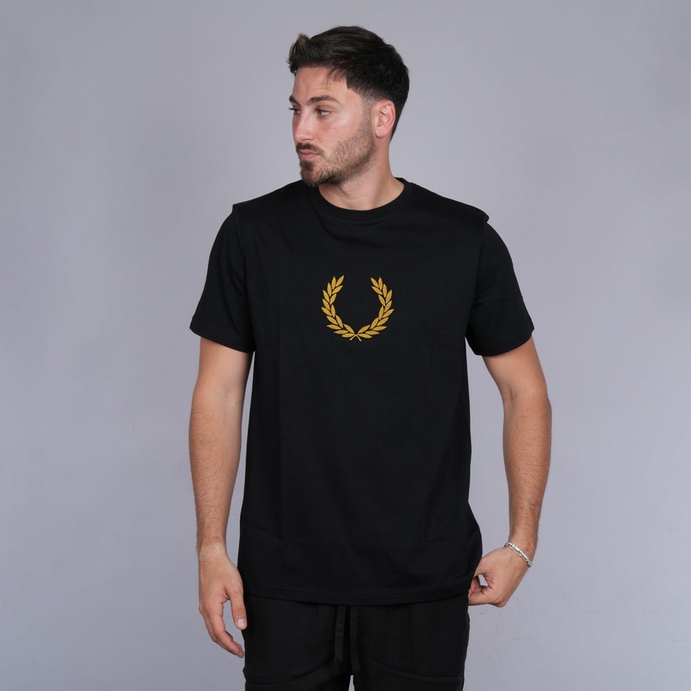 חולצת טישירט קצרה פרד פרי Textured Laure גברים