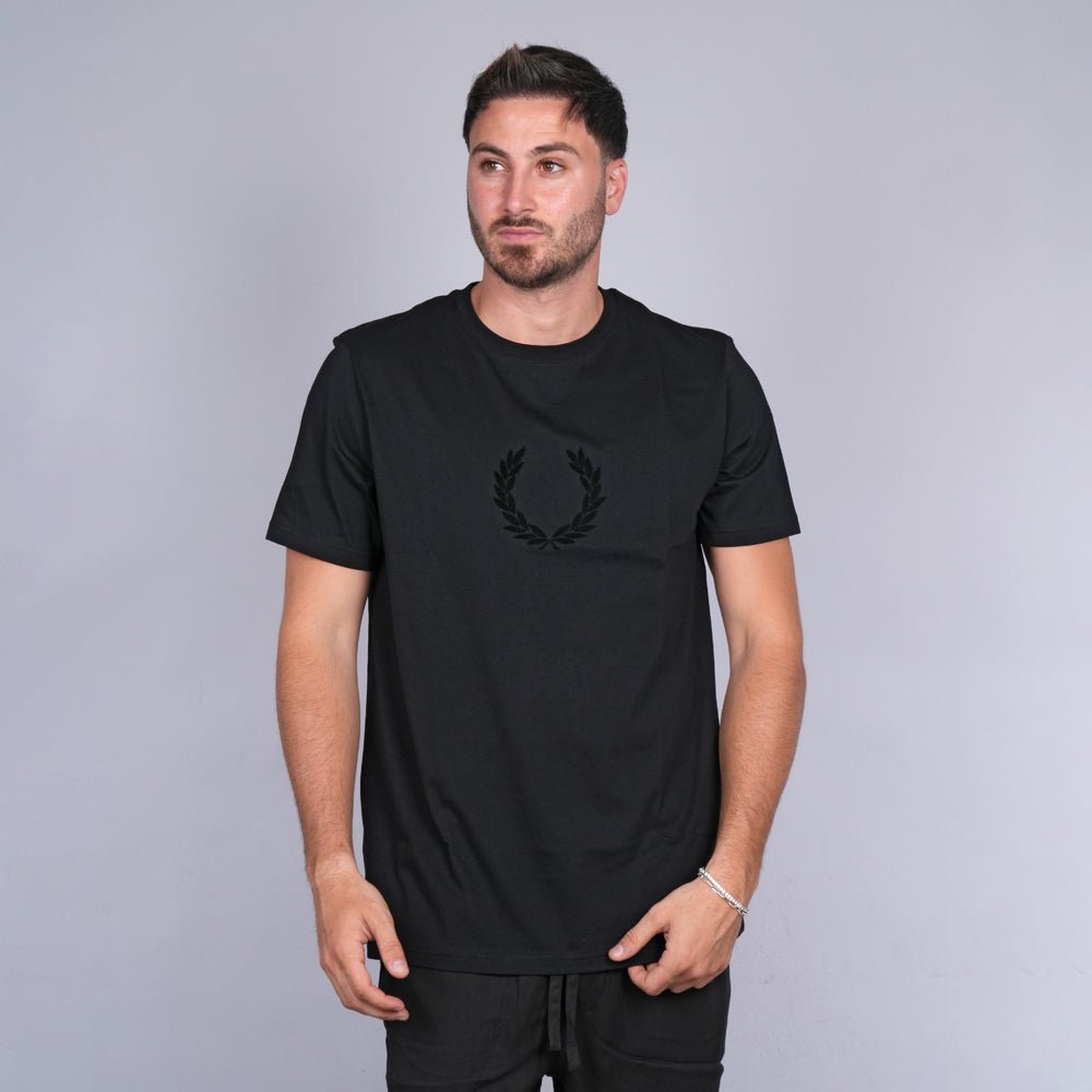 חולצת טישירט קצרה פרד פרי Textured Laure גברים