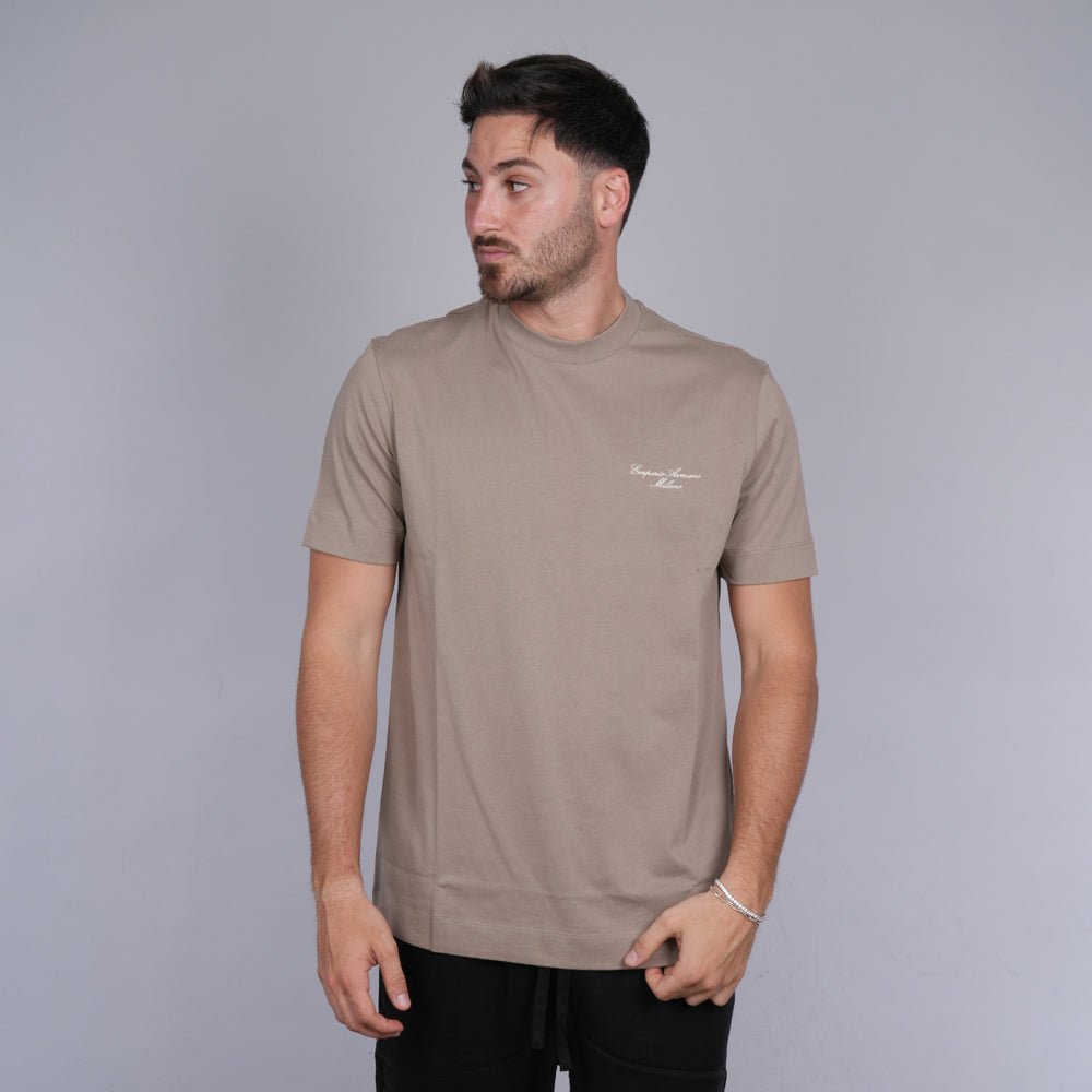 חולצת טישירט קצרה אמפוריו ארמני Signature Logo גברים