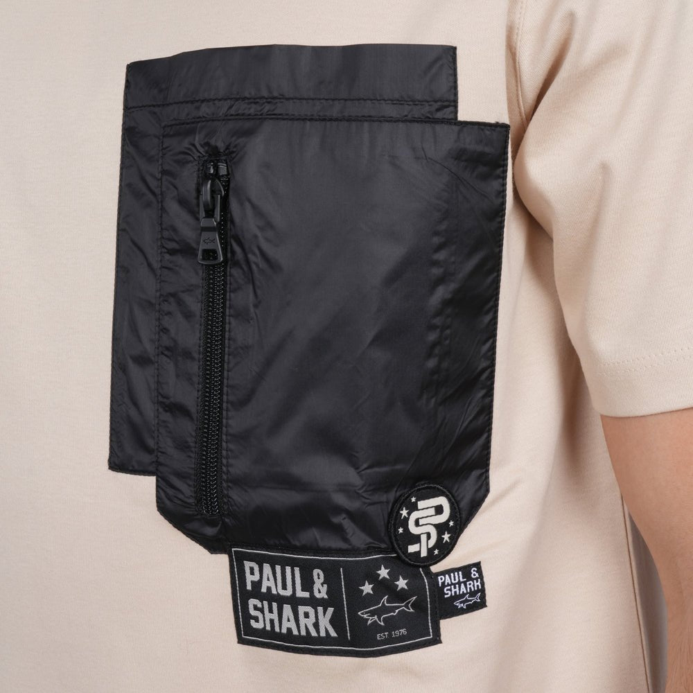 חולצת טישירט קצרה פול שארק Pocket גברים