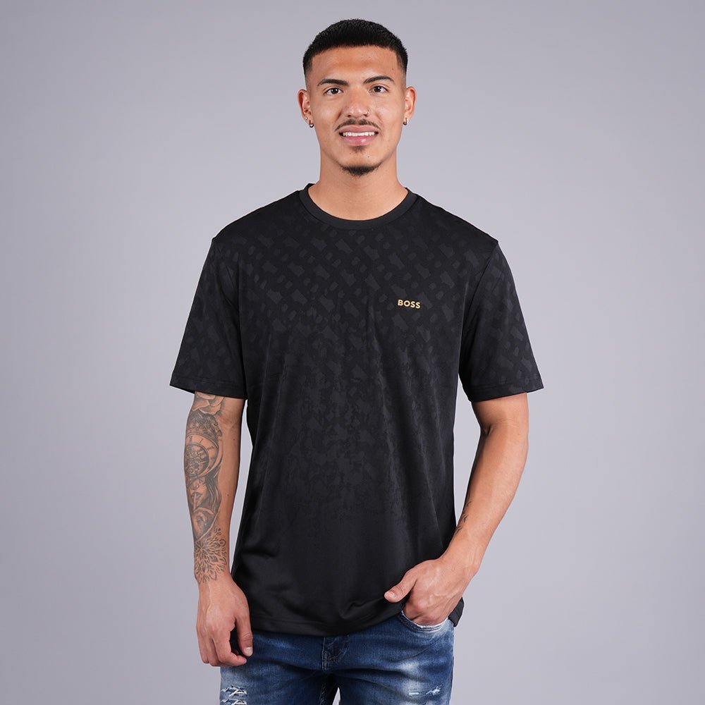 חולצת טישירט קצרה הוגו בוס All Over Logo גברים