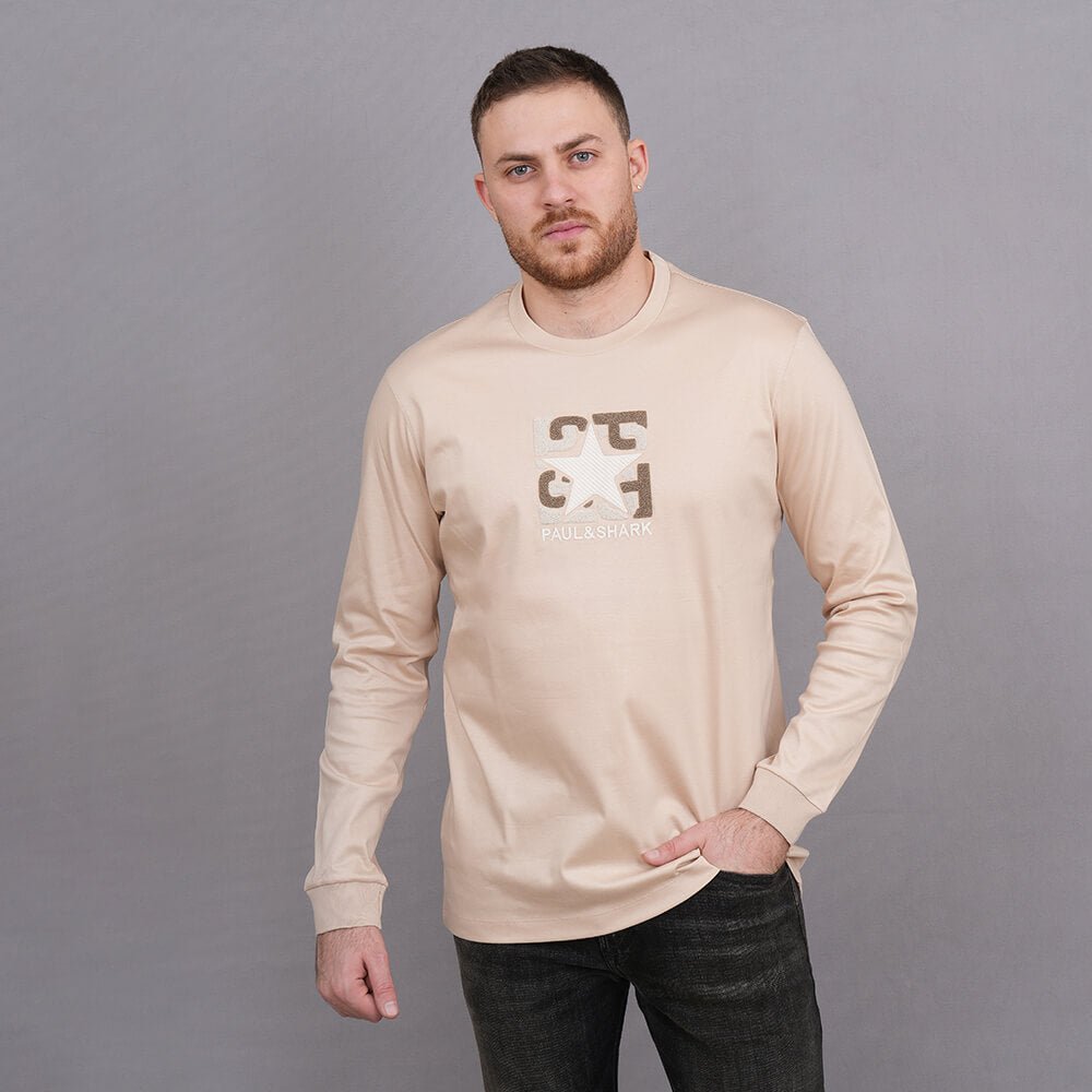 חולצת טישירט ארוכה פול שארק Fur Star גברים