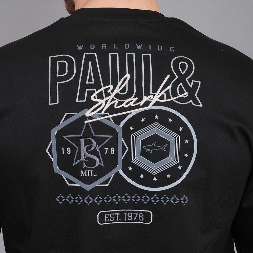 חולצת טישירט ארוכה פול שארק Center Patch גברים