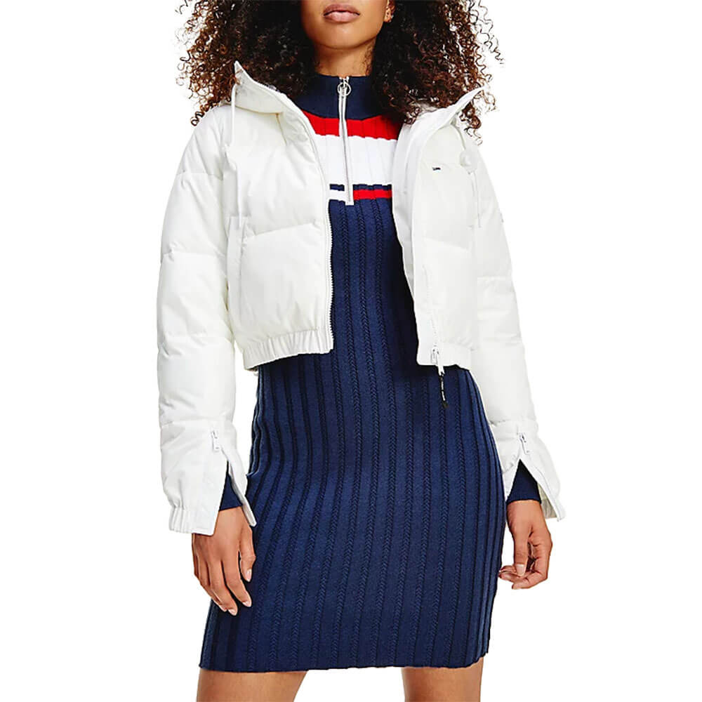 מעיל טומי הילפיגר Cropped Down Puffer נשים