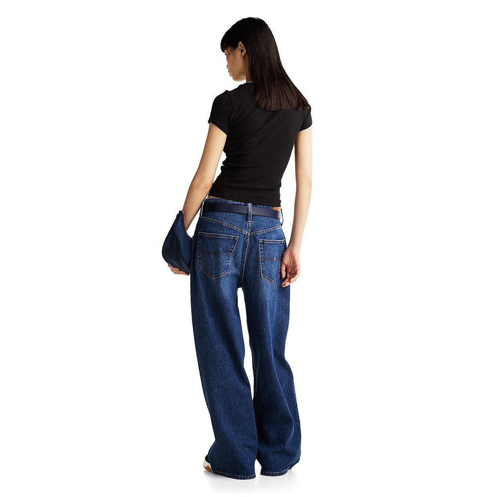 חולצת טישירט קצרה טומי הילפיגר Tjw Slim Varsity Rib Tee Ext נשים