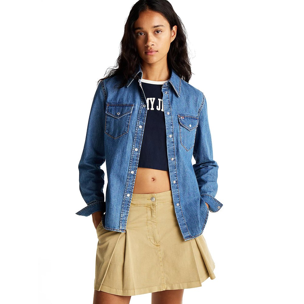 חולצת ג'ינס טומי הילפיגר Regular Fit Western Denim נשים