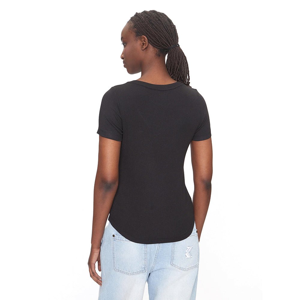 חולצת טישירט קצרה טומי הילפיגר Reg Soft Rib Essential נשים
