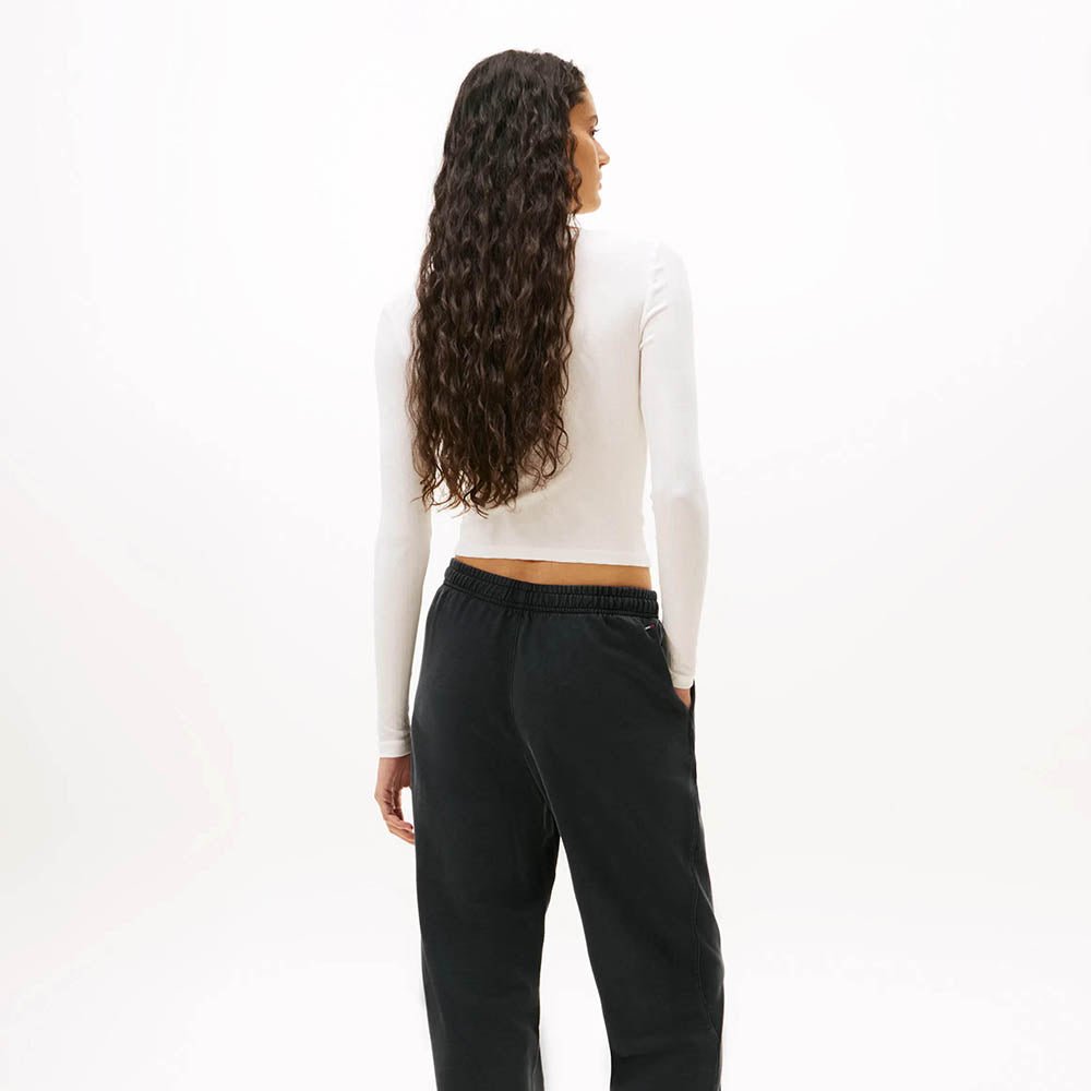 חולצת טישירט ארוכה טומי הילפיגר Slim Irregular Rib נשים