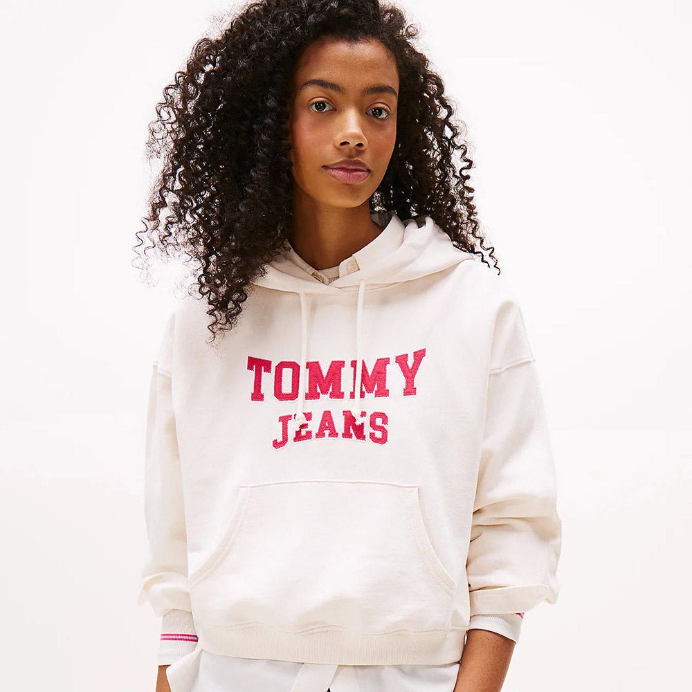 קפוצ'ון טומי הילפיגר Varsity Appliqué Logo Boxy נשים