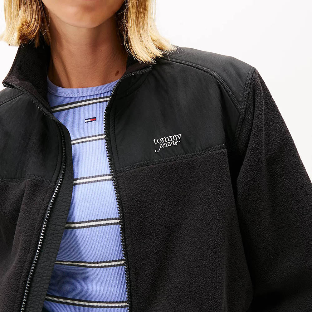 ג'קט טומי הילפיגר Polar Fleece Mixed Panel Zip-Thru נשים