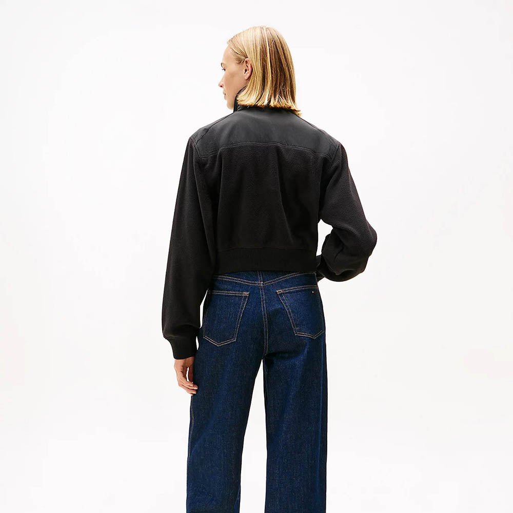 ג'קט טומי הילפיגר Polar Fleece Mixed Panel Zip-Thru נשים