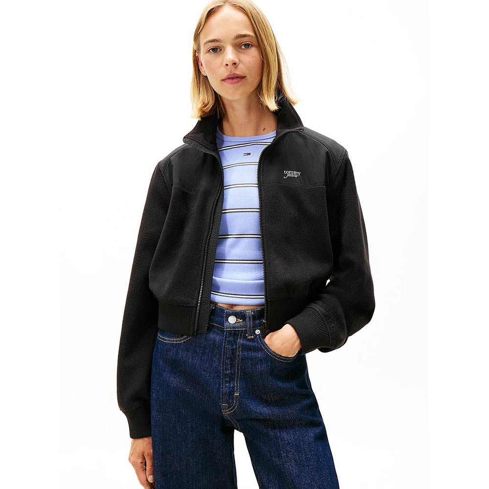 ג'קט טומי הילפיגר Polar Fleece Mixed Panel Zip-Thru נשים