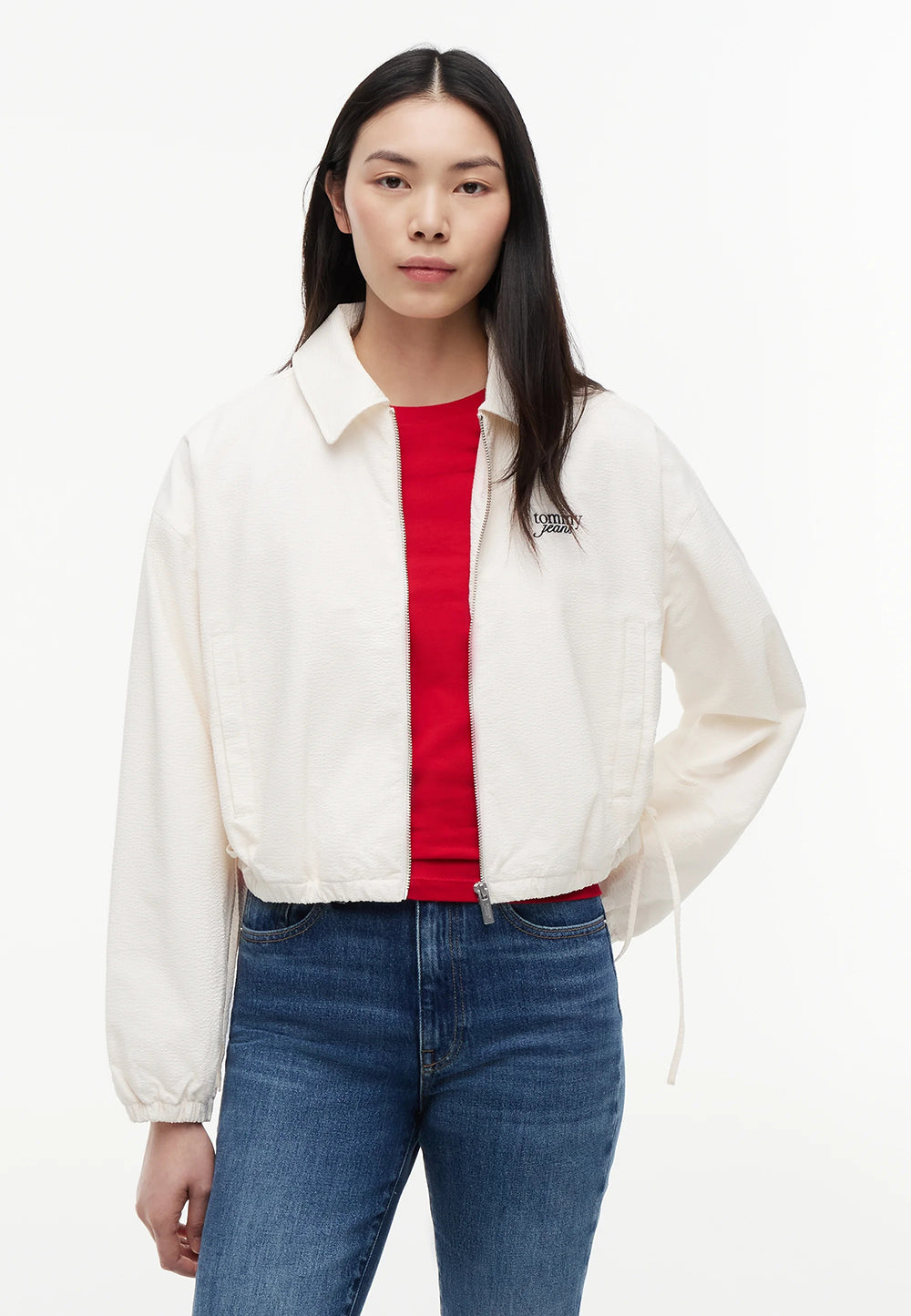 ג'קט טומי הילפיגר Coach Collar Texture נשים