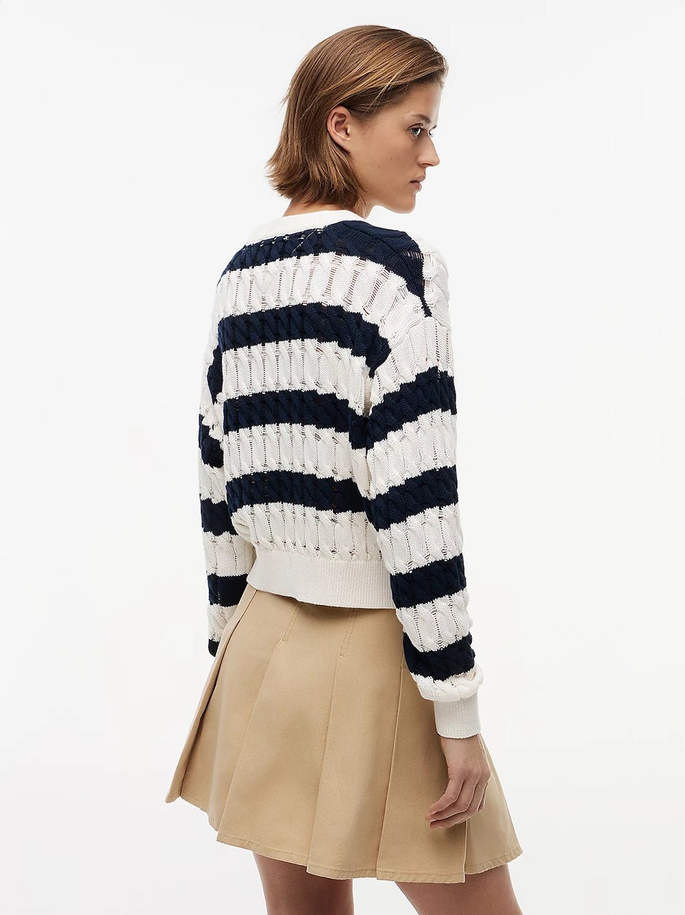 סווטשירט טומי הילפיגר Loose Cable Knit Jumper נשים - thr-DW0DW22926-0A9-XS