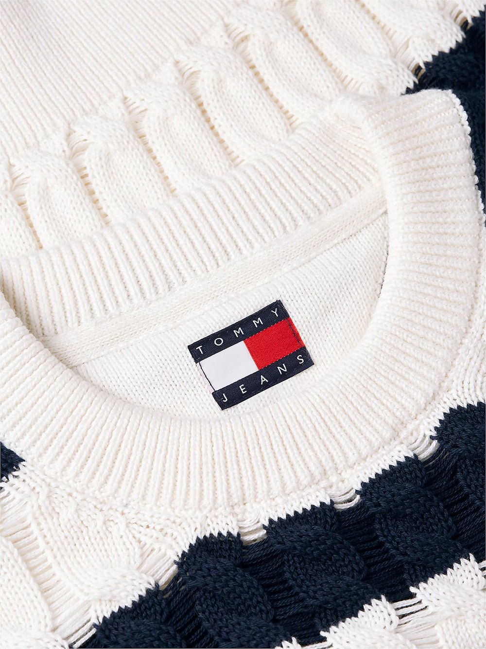 סווטשירט טומי הילפיגר Loose Cable Knit Jumper נשים - thr-DW0DW22926-0A9-XS
