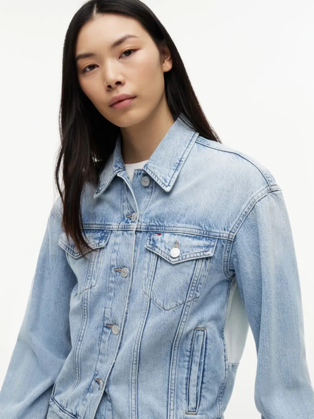 ג'ינס טומי הילפיגר Vintage Relaxed Denim Trucker נשים