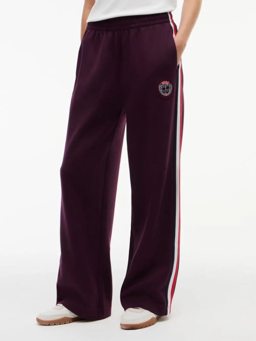 מכנס ארוך טומי הילפיגר Global Stripe Crest Joggers נשים - thr-DW0DW23555-V11-S