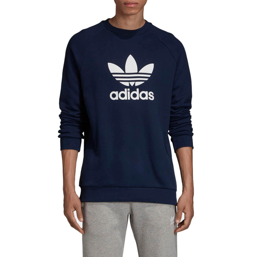 סווטשירט אדידס Trefoil Warm-Up Crew Sweatshirt גברים