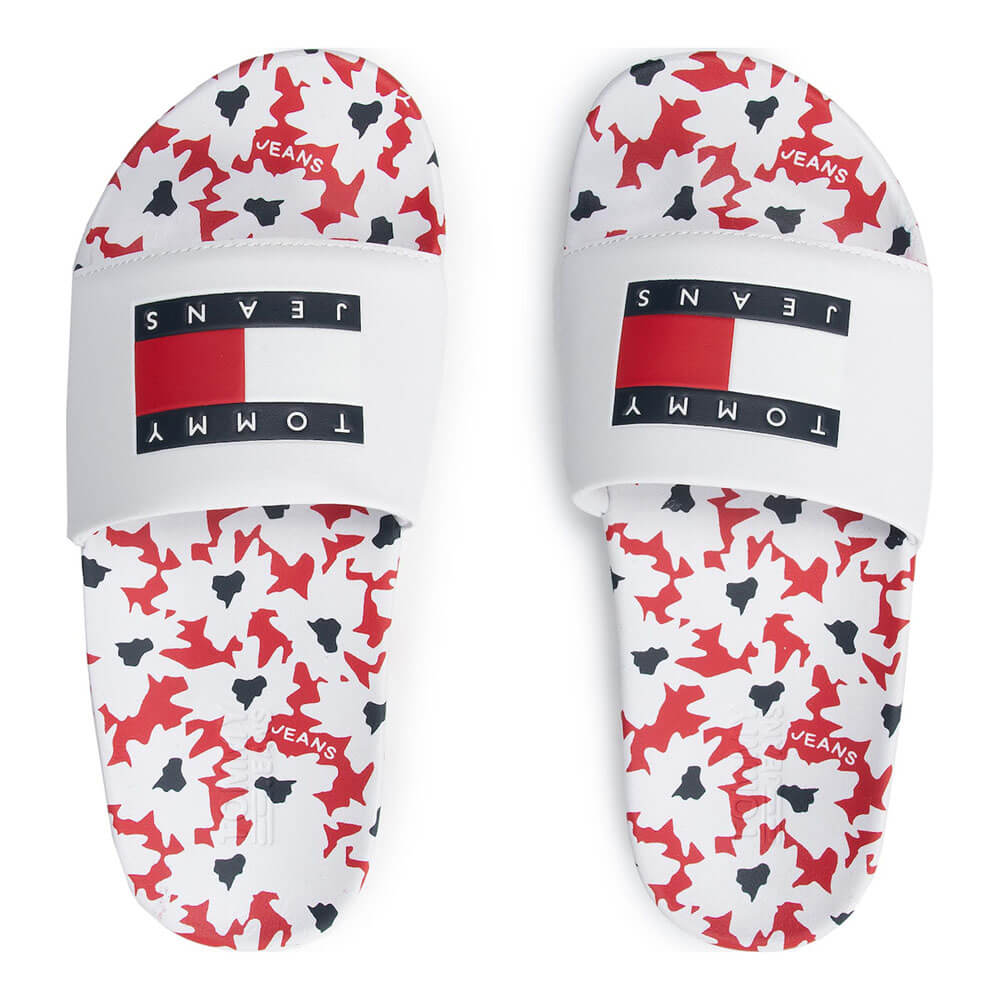 כפכפי טומי הילפיגר Printed Footbed Pool Slide נשים