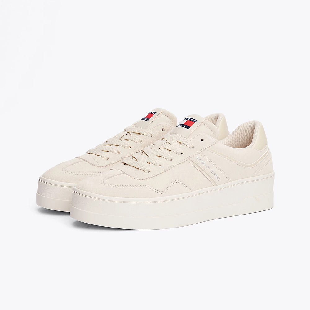 נעלי טומי הילפיגר The Greenwich Suede Flatform Trainers נשים