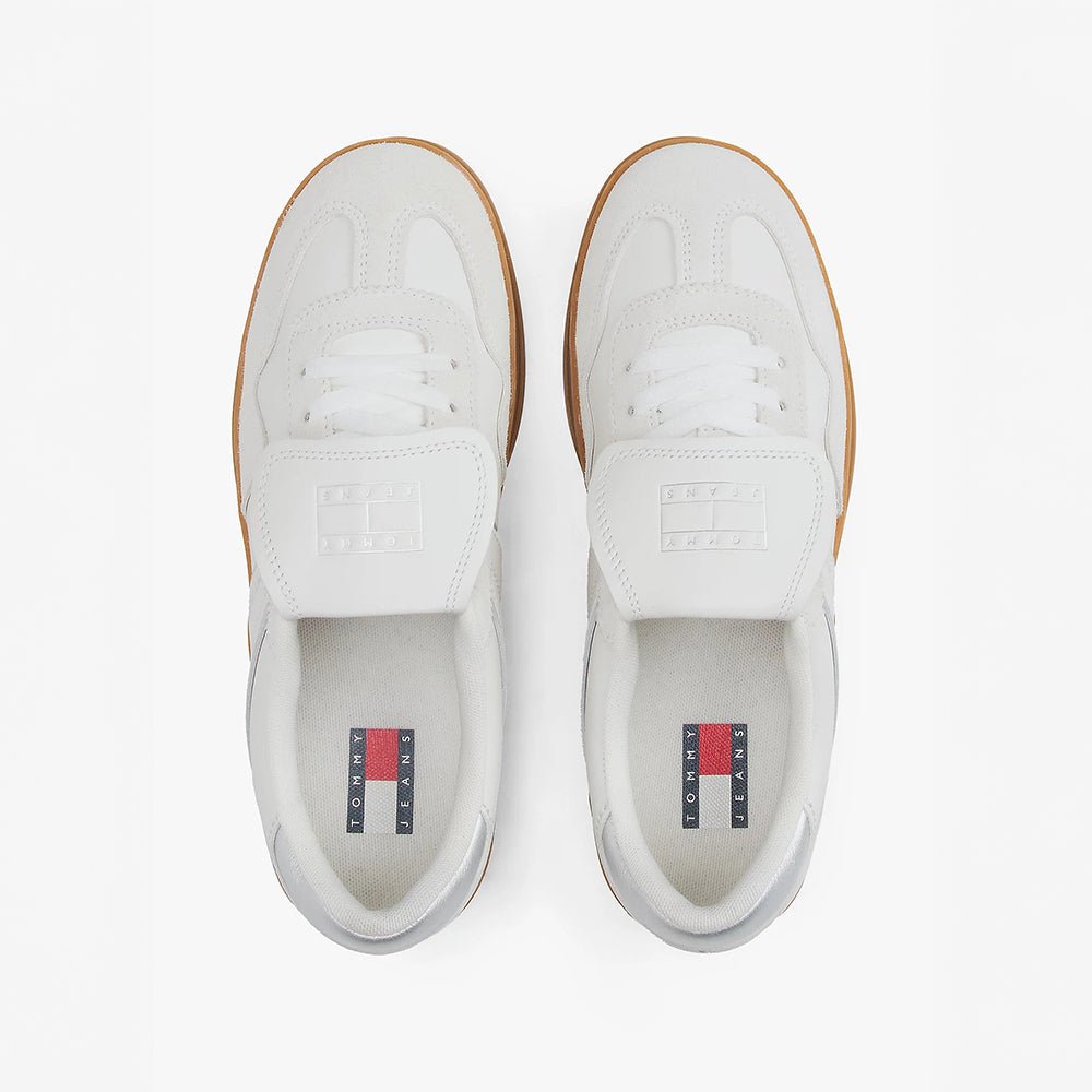 נעלי טומי הילפיגר The Greenwich Metallic Leather Trainers נשים