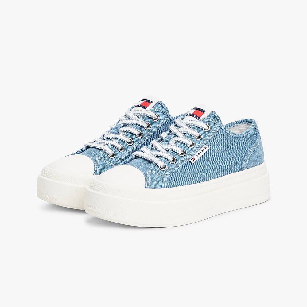 נעלי טומי הילפיגר Denim Platform Trainers נשים