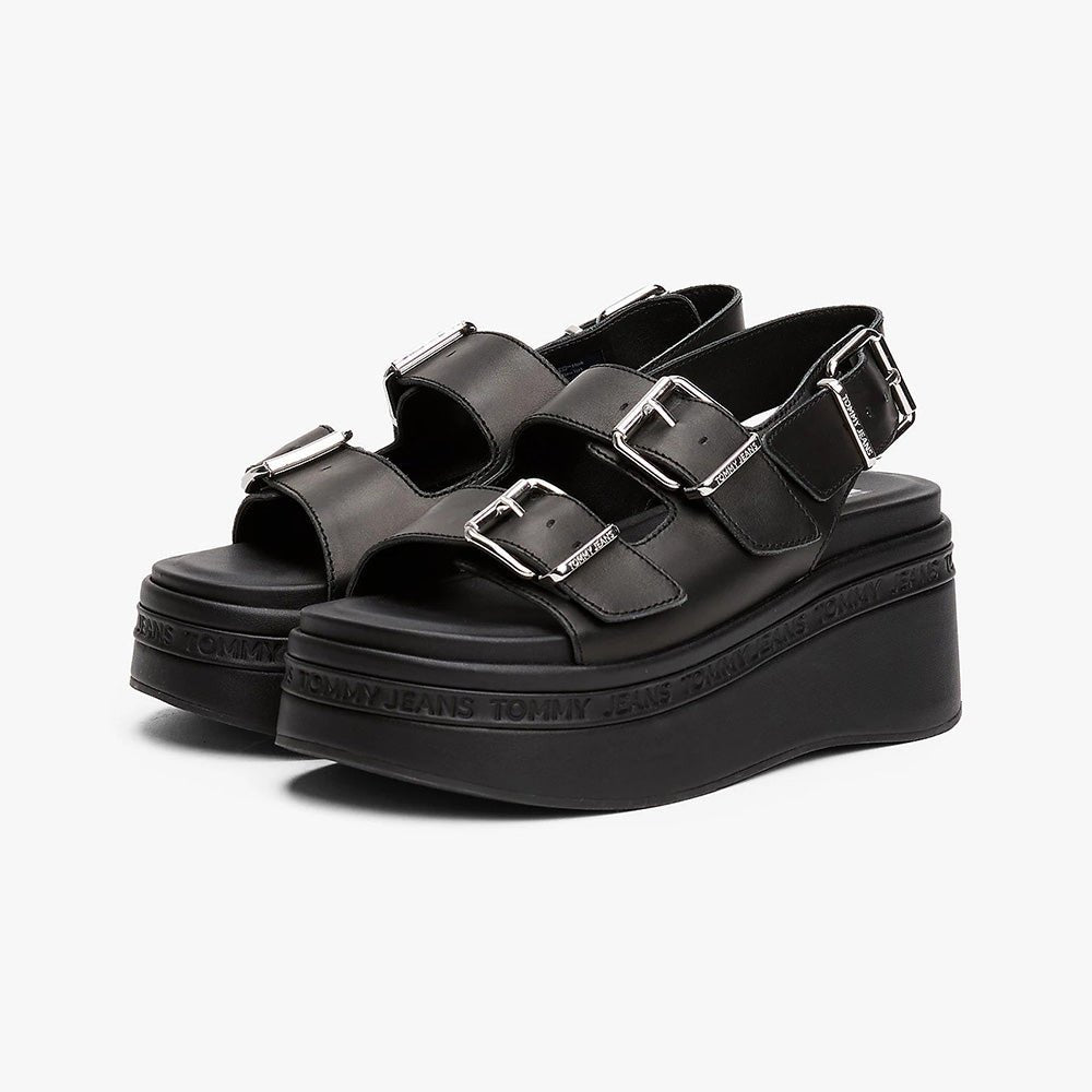 סנדלי טומי הילפיגר Leather Platform Sandals נשים