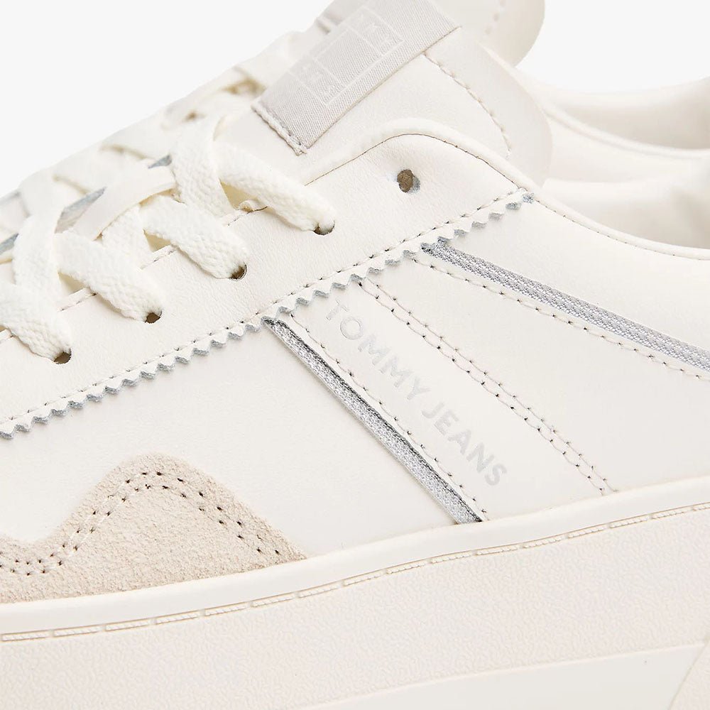 נעלי טומי הילפיגר The Greenwich Platform Trainers With Leather נשים