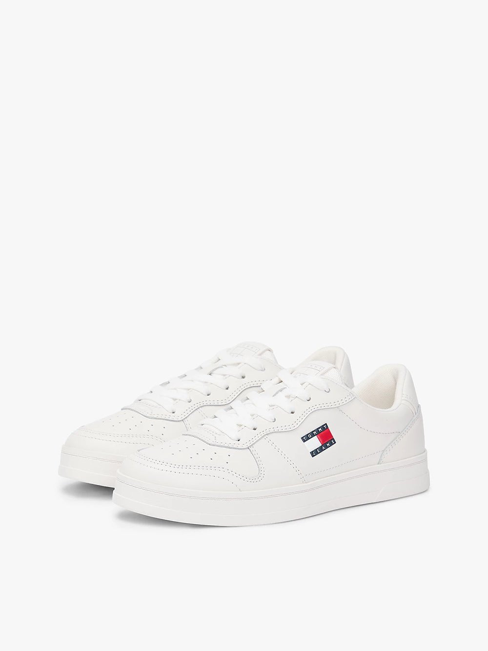 נעלי טומי הילפיגר The Greenwich Leather Contrast Heel Trainers נשים