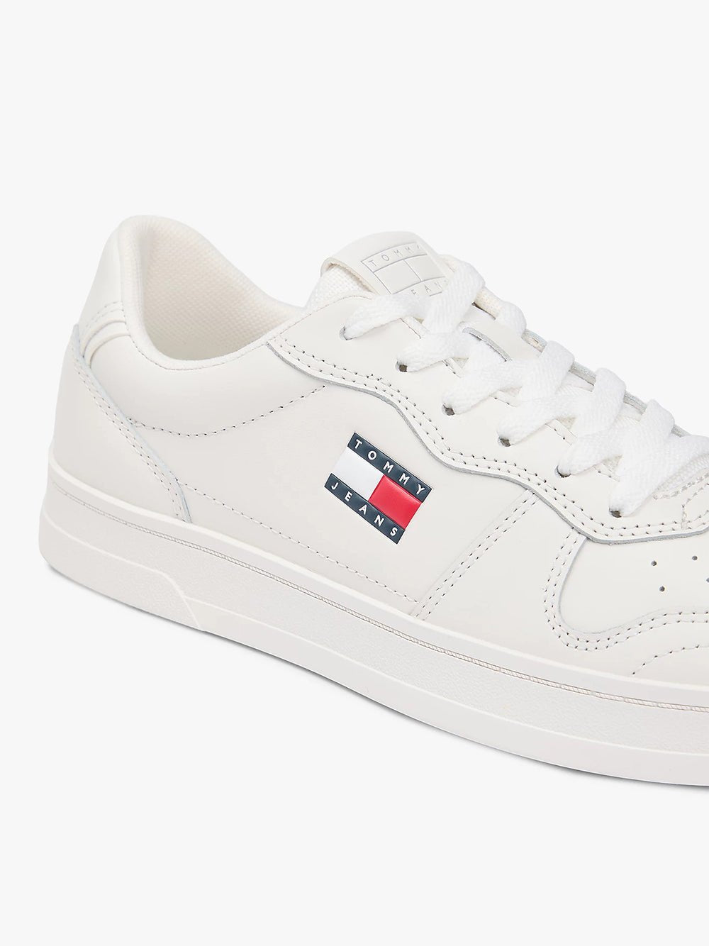 נעלי טומי הילפיגר The Greenwich Leather Contrast Heel Trainers נשים