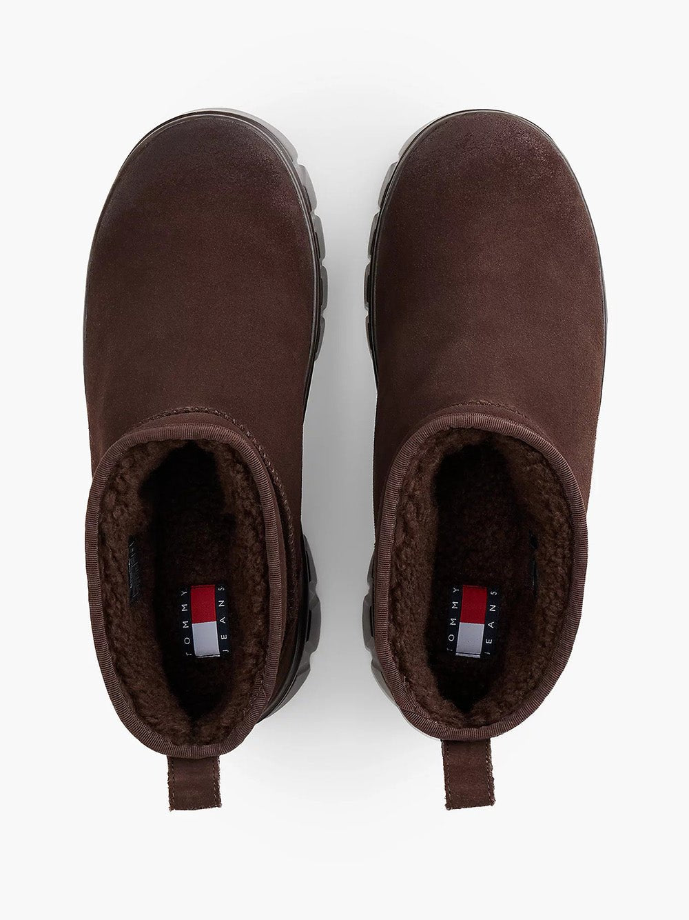 מגפי טומי הילפיגר Suede Warm Lined Platform Ankle נשים - thr-EN0EN03158-GT3-36