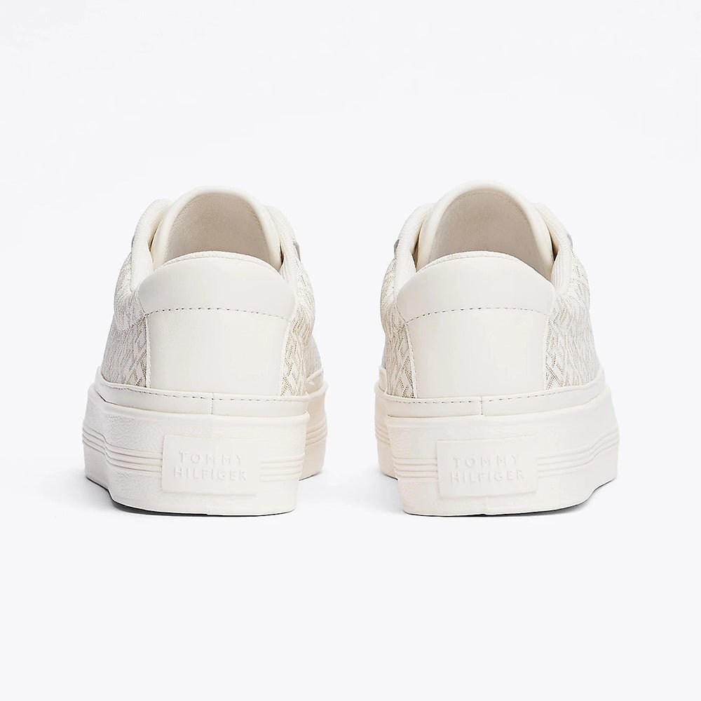 נעלי טומי הילפיגר TH Monogram Leather Flatform נשים