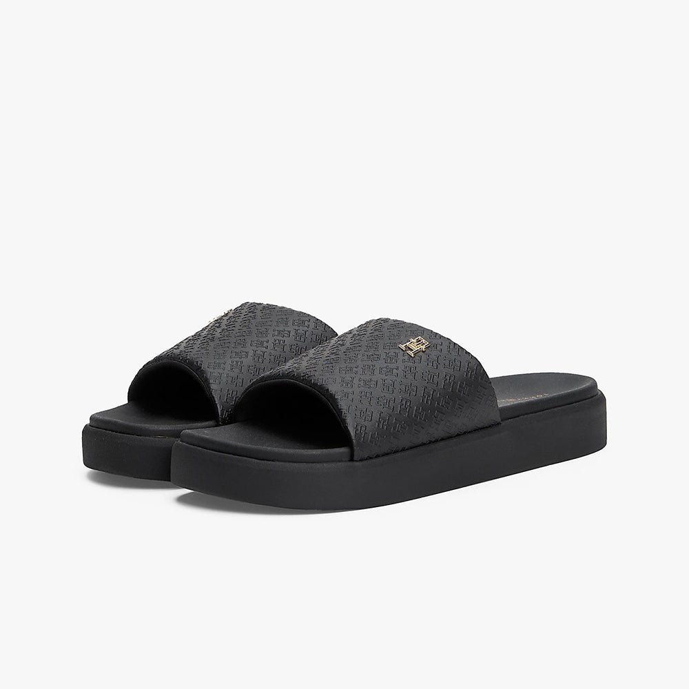 כפכפי טומי הילפיגר Embossed Th Monogram Platform Pool נשים